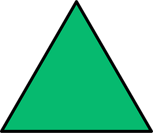 Green Equilateral Triangle