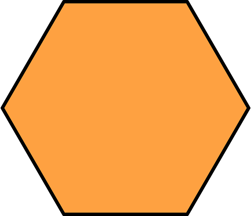 Orange Hexagone