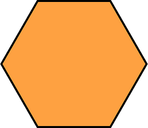 Orange Hexagone