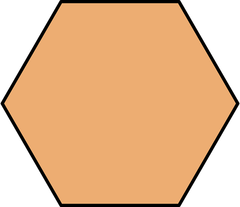 Orange Hexagone