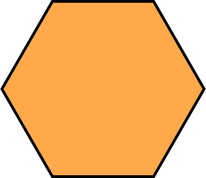 Orange Hexagone
