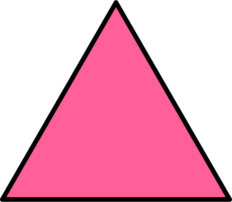 Pink Equilateral Triangle