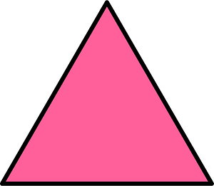 Pink Equilateral Triangle