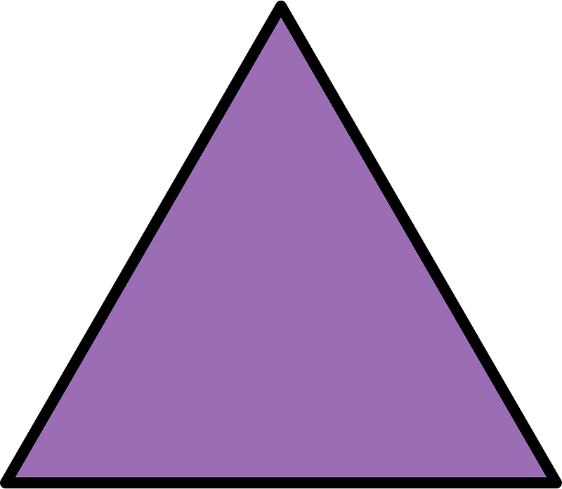 Violet Equilateral Triangle