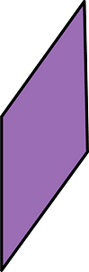 Violet Parallelogram - Free vector clipart images on creazilla.com