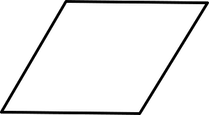 White Parallelogram