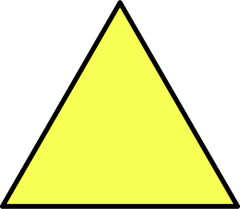 Yellow Equilateral Triangle