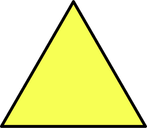 Yellow Equilateral Triangle