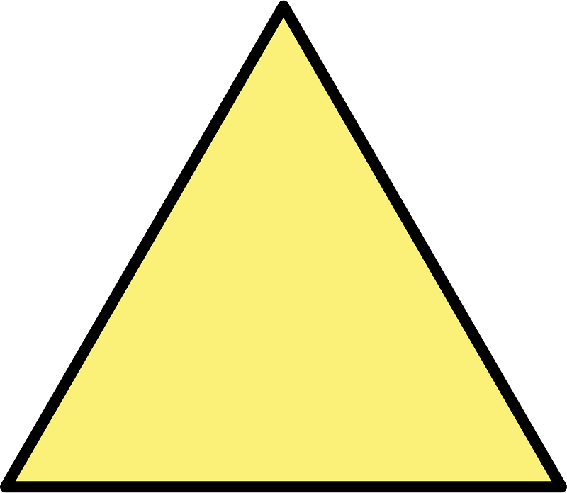 Yellow Equilateral Triangle