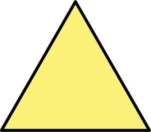 Yellow Equilateral Triangle