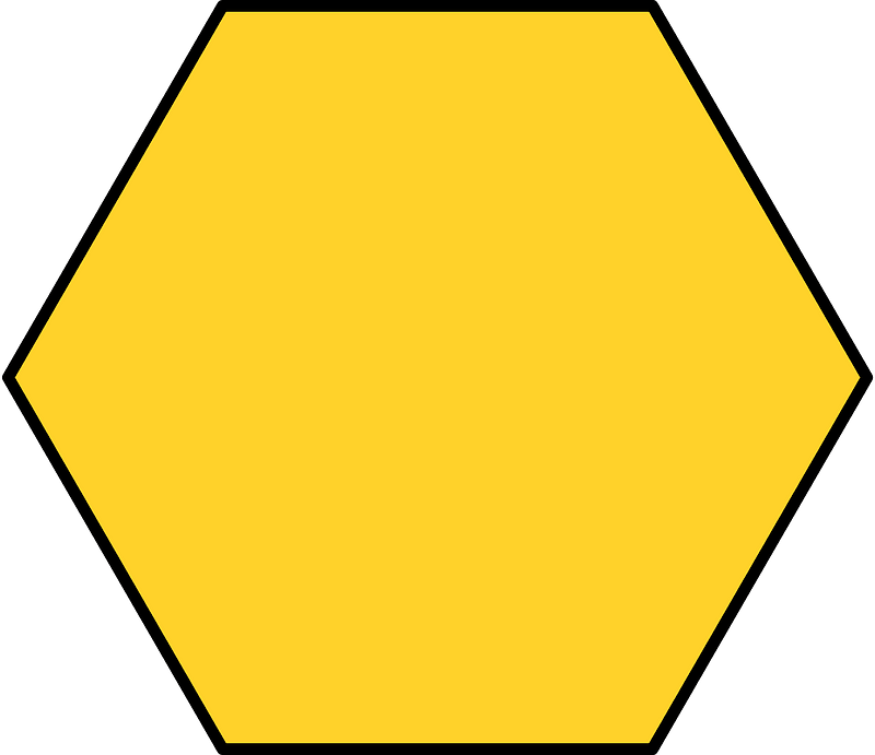 Yellow-Amber Hexagone