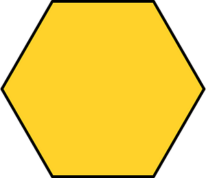 Yellow-Amber Hexagone