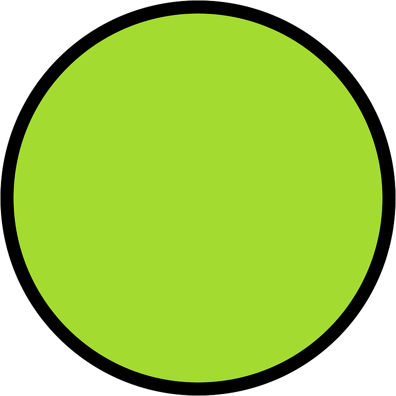 Lime Circles Fractions 1