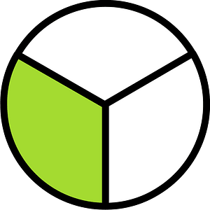 Lime Circles Fractions 1|3