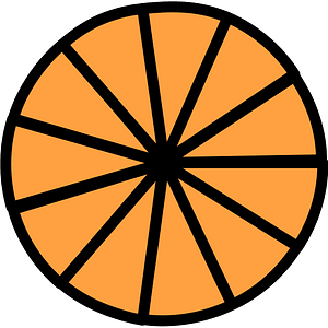 Orange Circles Fractions 11:11