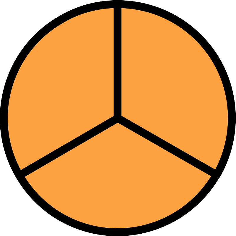 Orange Circles Fractions 3:3