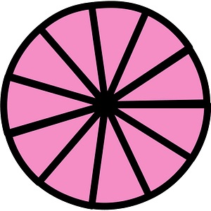 Purple Circles Fractions 11:11:1