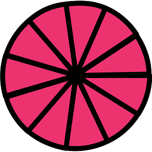 Pink Circles Fractions 11:11:1