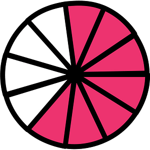 Pink Circles Fractions 7:11:1