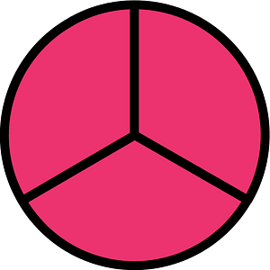 Pink Circles Fractions 2:3