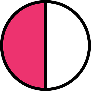 Pink Circles Fractions 1:1