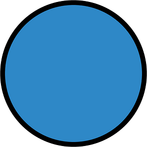 Blue Circles Fractions 1:1