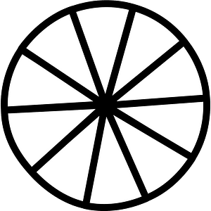 Blank Circles Fractions 0:10