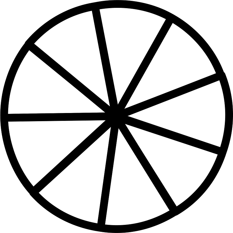Blank Circles Fractions 0:9