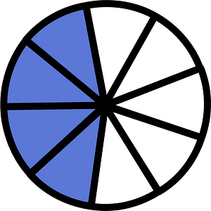 Ultramarine Circles Fractions 4:9