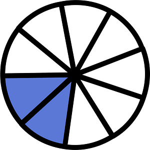Ultramarine Circles Fractions 2:9