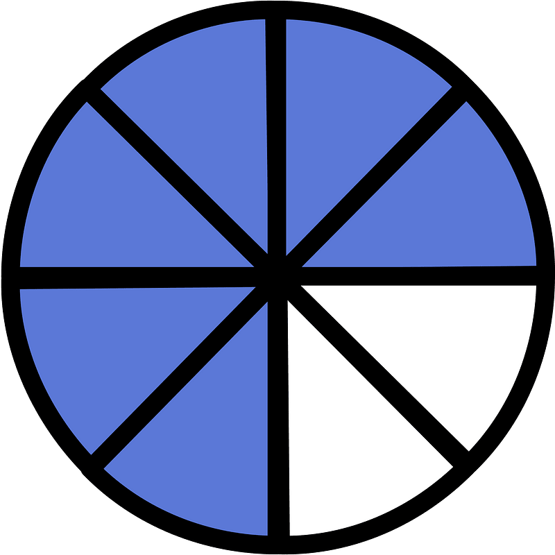 Ultramarine Circles Fractions 6:8