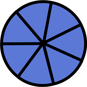Ultramarine Circles Fractions 7:7