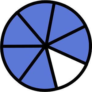 Ultramarine Circles Fractions 6:7