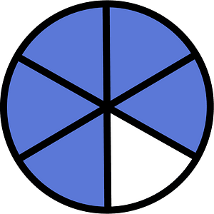 Ultramarine Circles Fractions 5:6
