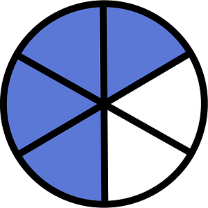 Ultramarine Circles Fractions 4:6