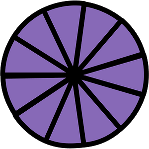 Violet Circles Fractions 11:11