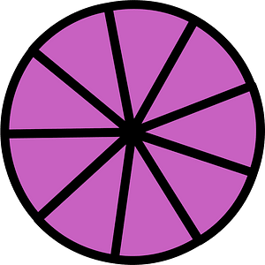 Magenta Circles Fractions 9:9