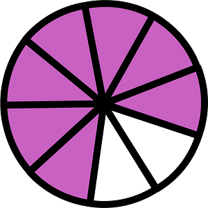 Magenta Circles Fractions 7:9