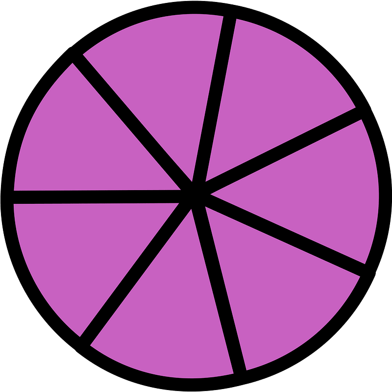 Magenta Circles Fractions 7:7