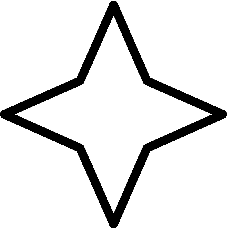 Four-pointed star fractions 0:1