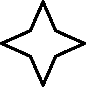 Four-pointed star fractions 0:1