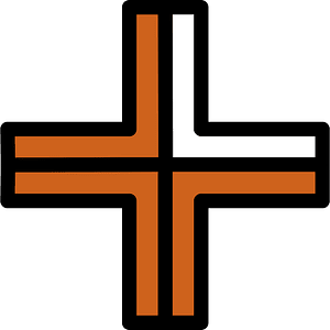 Orange-Brown Plus Fractions 3:4