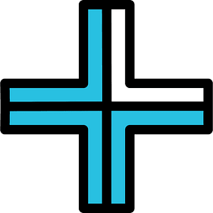 Cerulean-Blue Plus Fractions 3:4