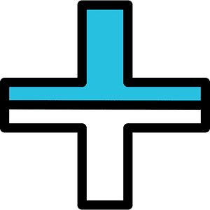 Cerulean-Blue Plus Fractions 1:2