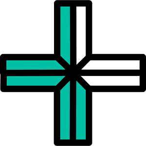 Teal-Green Plus Fractions 5:8