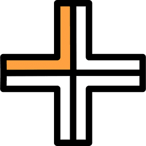 Orange Plus Fractions 1:4