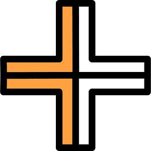 Orange Plus Fractions 2:4