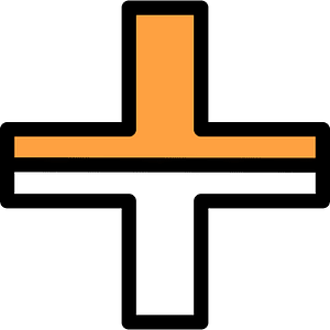 Orange Plus Fractions 1:2