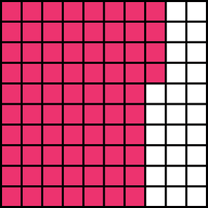Pink Base Ten Squares 74:100