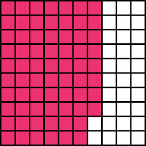 Pink Base Ten Squares 68:100